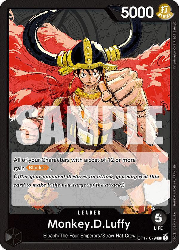 Monkey.D.Luffy - OP17-079 - THE WORLD’S STRONGEST WARRIORS