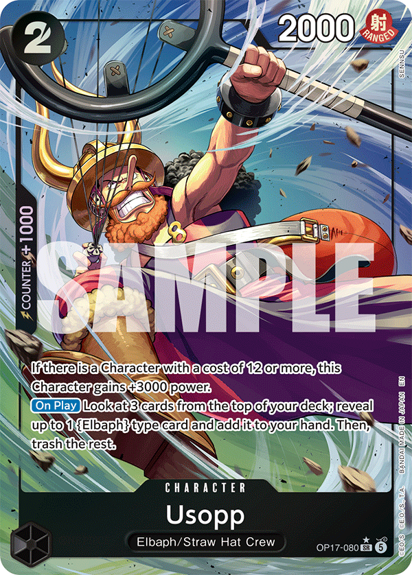 Usopp (Alternate Art) - OP17-080 - THE WORLD’S STRONGEST WARRIORS