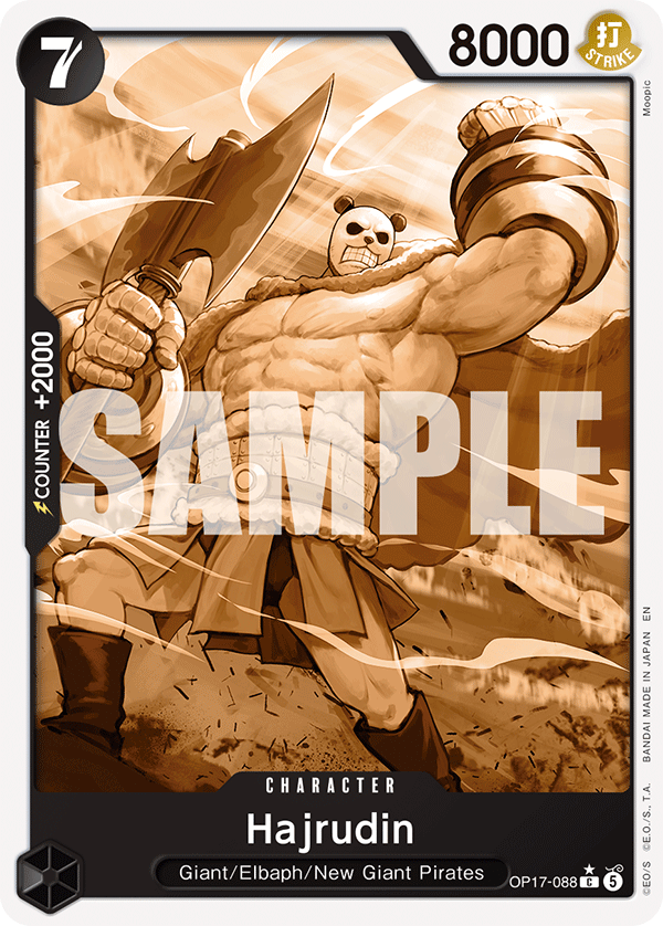 Hajrudin (Pandaman Art) - OP17-088 - THE WORLD’S STRONGEST WARRIORS
