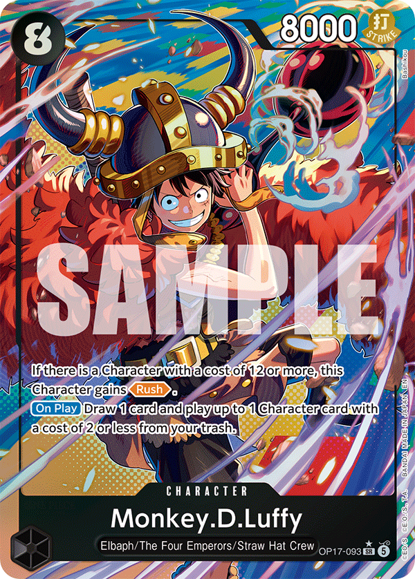 Monkey.D.Luffy (Alternate Art) - OP17-093 - THE WORLD’S STRONGEST WARRIORS