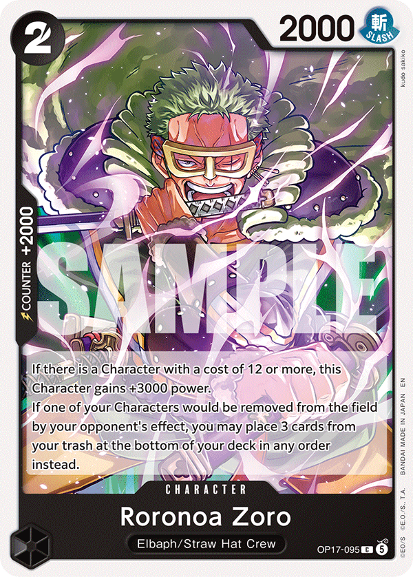 Roronoa Zoro - OP17-095 - THE WORLD’S STRONGEST WARRIORS