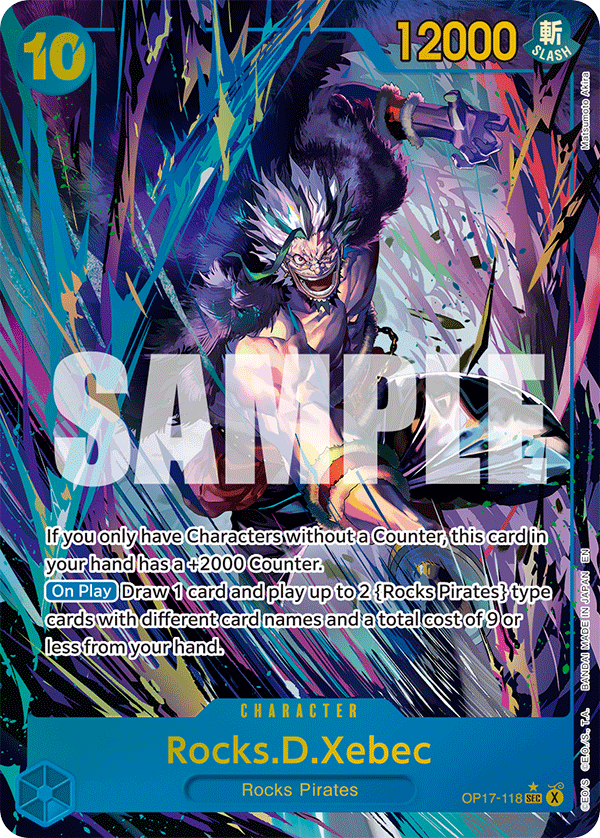 Rocks.D.Xebec (Alternate Art) - OP17-118 - THE WORLD’S STRONGEST WARRIORS