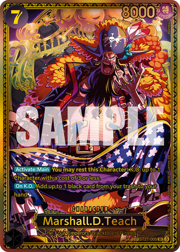 Marshall.D.Teach (SP) - ST27-005 - THE WORLD’S STRONGEST WARRIORS