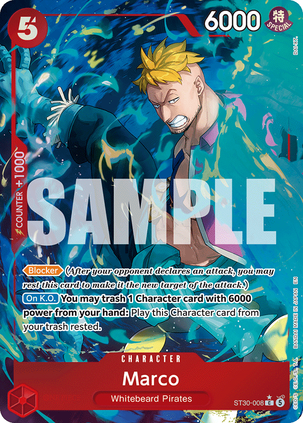 Marco (Full Art) - ST30-008 - Luffy & Ace