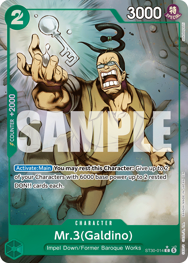 Mr.3(Galdino) (Full Art) - ST30-014 - Luffy & Ace