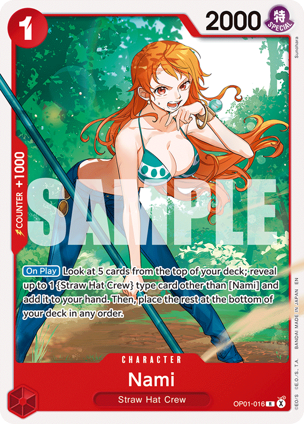 Nami - OP01-016 - RED Monkey.D.Luffy