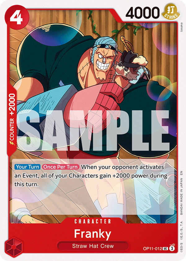 Franky - OP11-012 - RED Monkey.D.Luffy