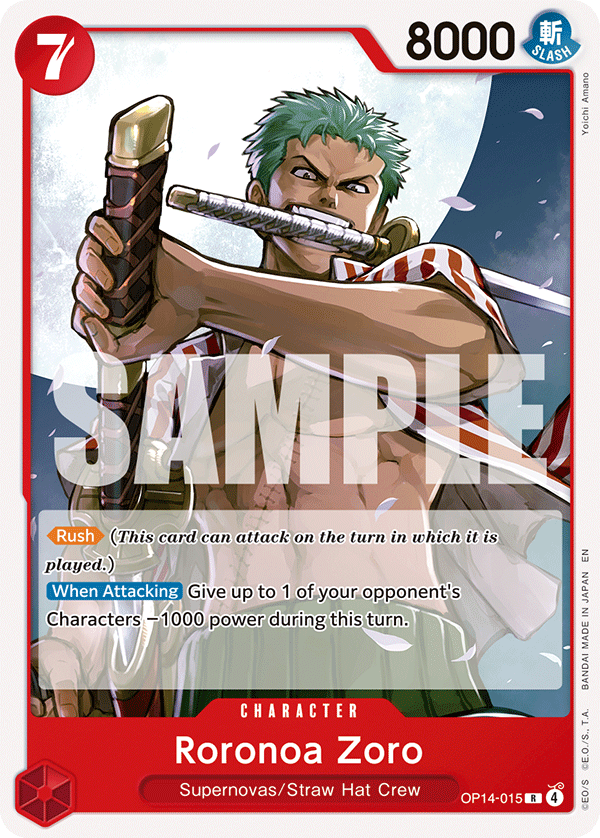 Roronoa Zoro - OP14-015 - RED Monkey.D.Luffy