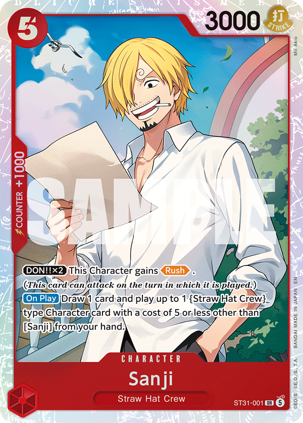 Sanji - ST31-001 - RED Monkey.D.Luffy