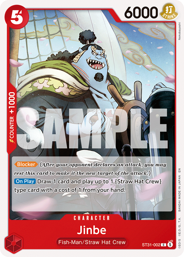 Jinbe - ST31-002 - RED Monkey.D.Luffy