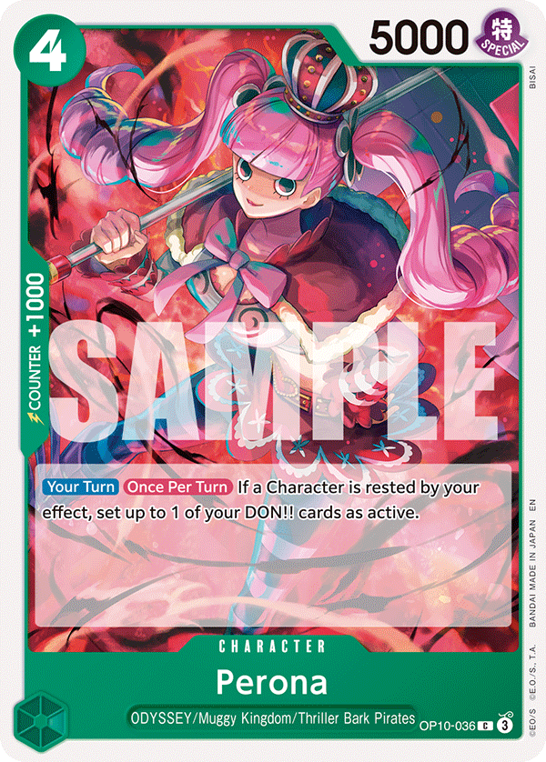 Perona - OP10-036 - GREEN Roronoa Zoro