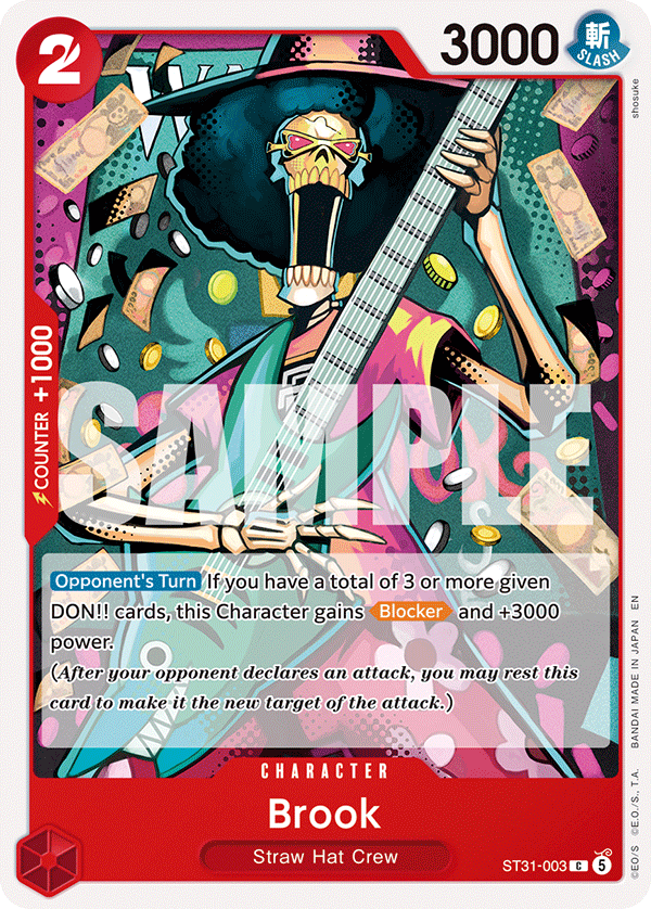 Brook - ST31-003 - RED Monkey.D.Luffy