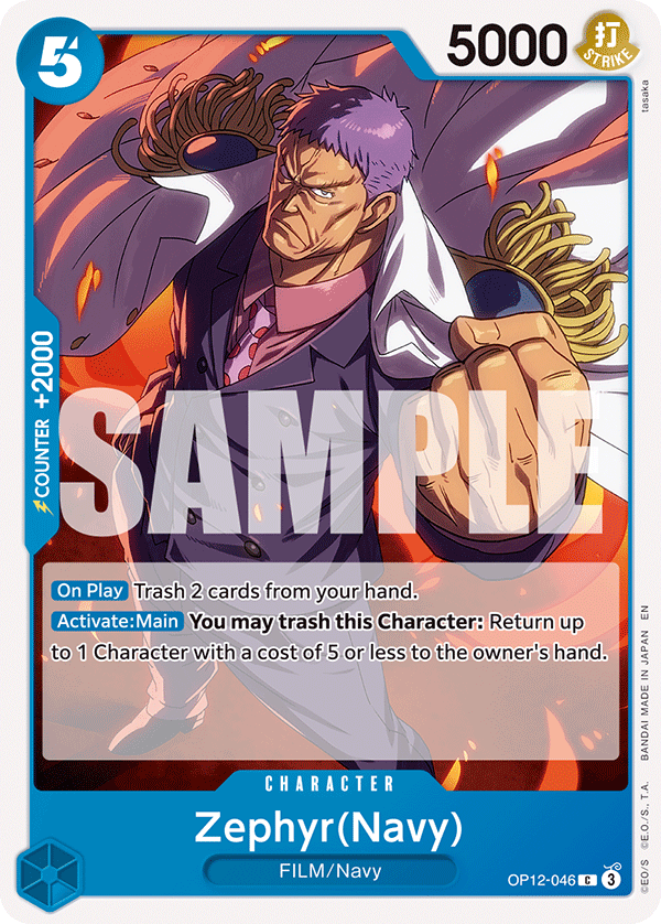 Zephyr(Navy) - OP12-046 - BLUE Kuzan