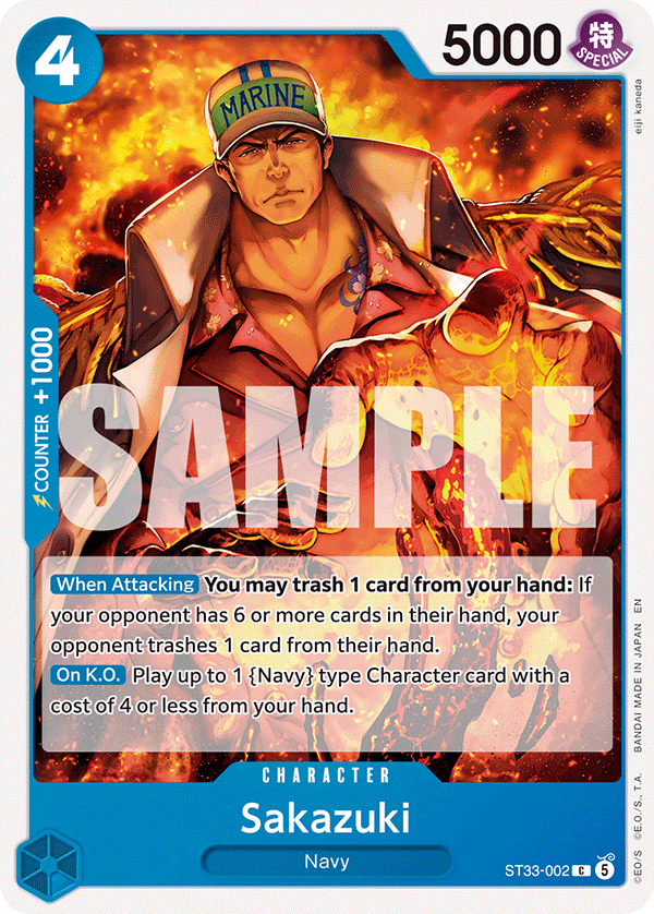 Sakazuki - ST33-002 - BLUE Kuzan