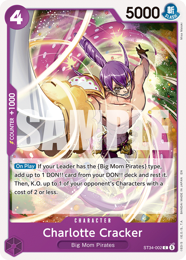Charlotte Cracker - ST34-002 - PURPLE Charlotte Katakuri