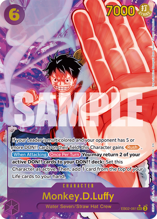 Monkey.D.Luffy (Alternate Art) - EB02-061 - Anime 25th Collection