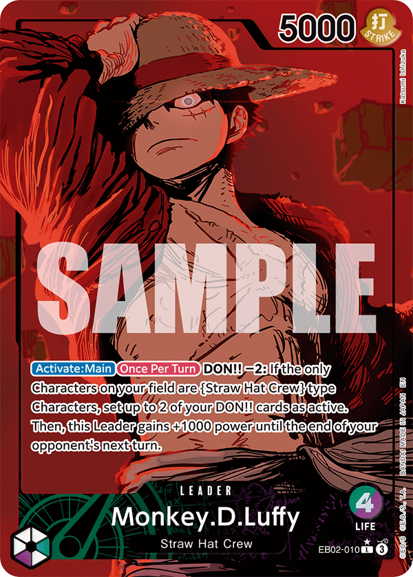 Monkey.D.Luffy (Alternate Art) - EB02-010 - Anime 25th Collection