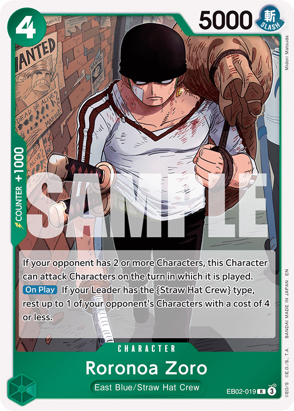 Roronoa Zoro - EB02-019 - Anime 25th Collection