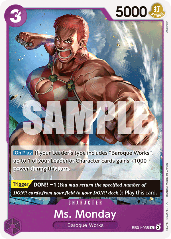 Ms. Monday - EB01-035 - MEMORIAL COLLECTION
