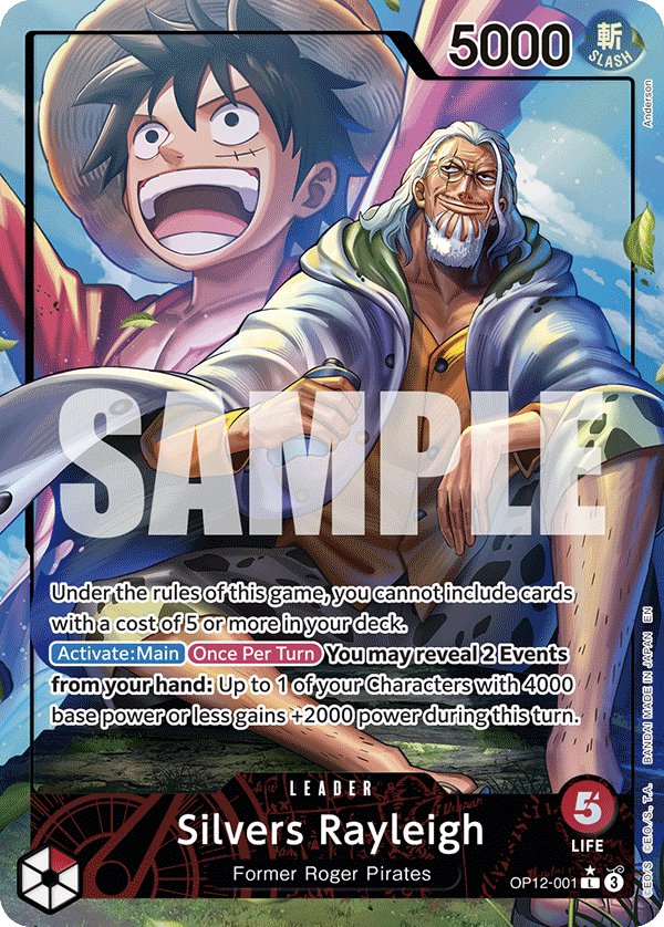 Silvers Rayleigh (Alternate Art) - OP12-001 - LEGACY OF THE MASTER