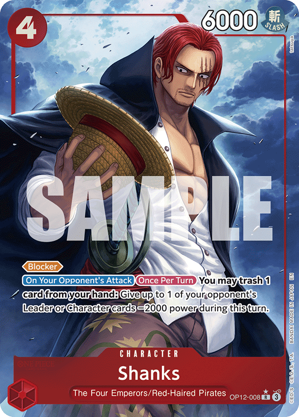 Shanks (Alternate Art) - OP12-008 - LEGACY OF THE MASTER