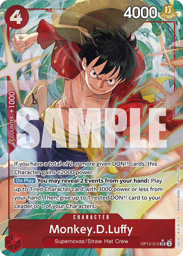 Monkey.D.Luffy (Alternate Art) - OP12-015 - LEGACY OF THE MASTER