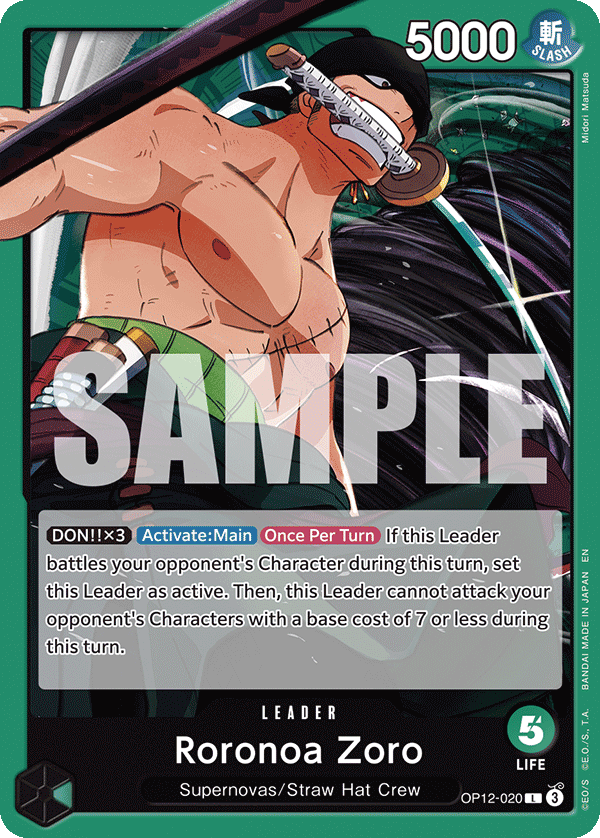 Roronoa Zoro - OP12-020 - LEGACY OF THE MASTER