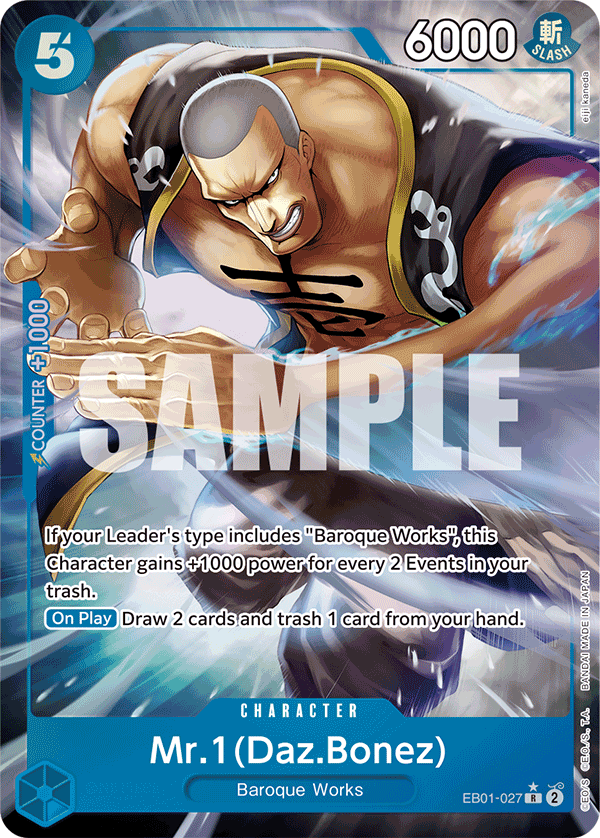 Mr.1(Daz.Bonez) (Alternate Art) - EB01-027 - MEMORIAL COLLECTION
