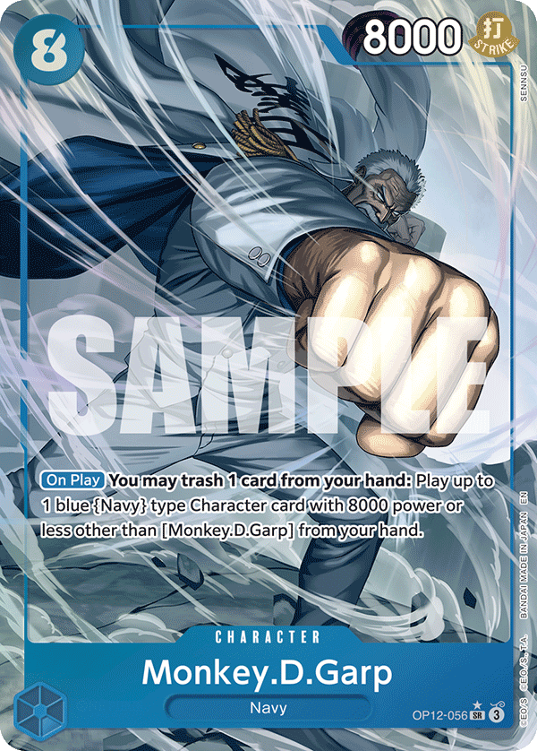 Monkey.D.Garp (Alternate Art) - OP12-056 - LEGACY OF THE MASTER