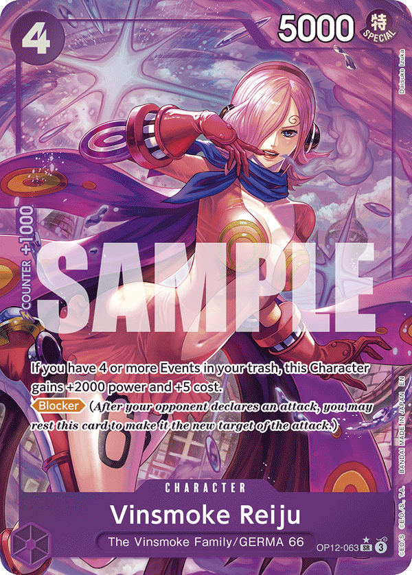 Vinsmoke Reiju (Alternate Art) - OP12-063 - LEGACY OF THE MASTER