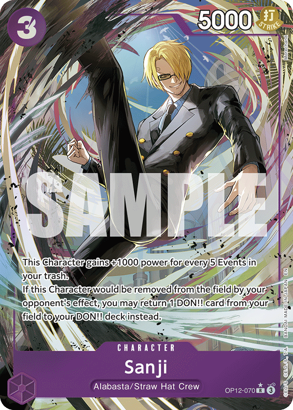Sanji (Alternate Art) - OP12-070 - LEGACY OF THE MASTER