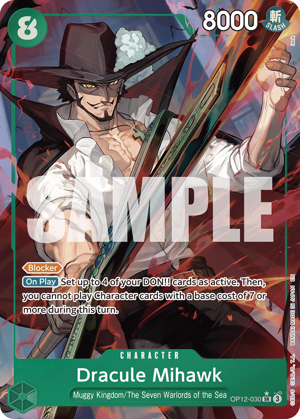 Dracule Mihawk (Alternate Art) - OP12-030 - LEGACY OF THE MASTER