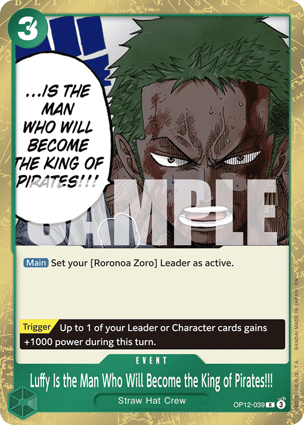 Luffy Is the Man Who Will Become the King of Pirates!!! - OP12-039 - LEGACY OF THE MASTER