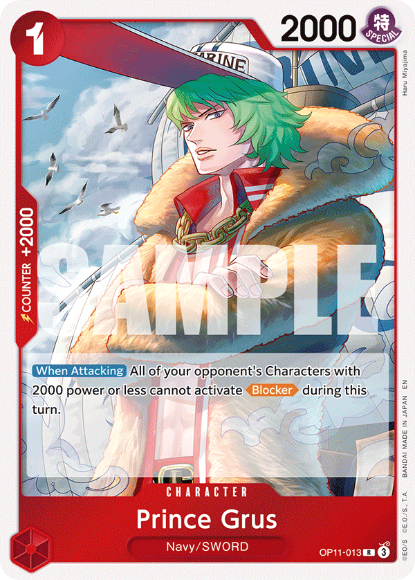 Prince Grus - OP11-013 - A FIST OF DIVINE SPEED