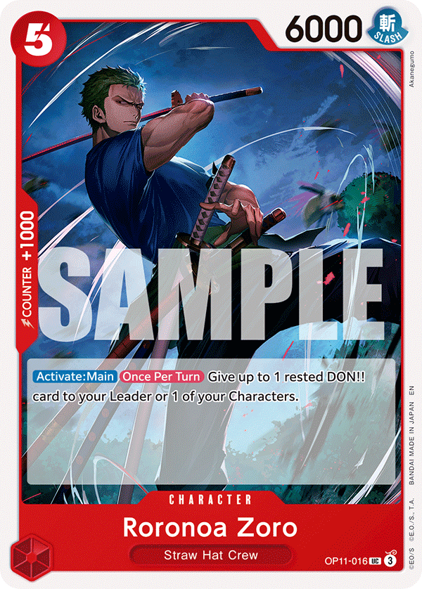 Roronoa Zoro - OP11-016 - A FIST OF DIVINE SPEED
