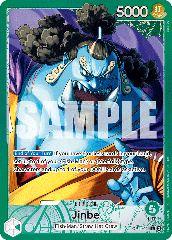 Jinbe (Alternate Art) - OP11-021 - A FIST OF DIVINE SPEED