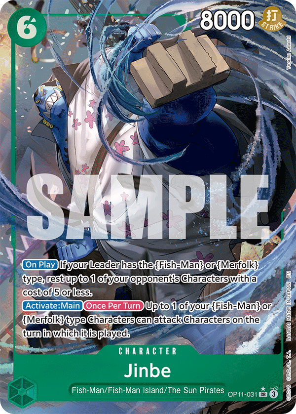 Jinbe (Alternate Art) - OP11-031 - A FIST OF DIVINE SPEED