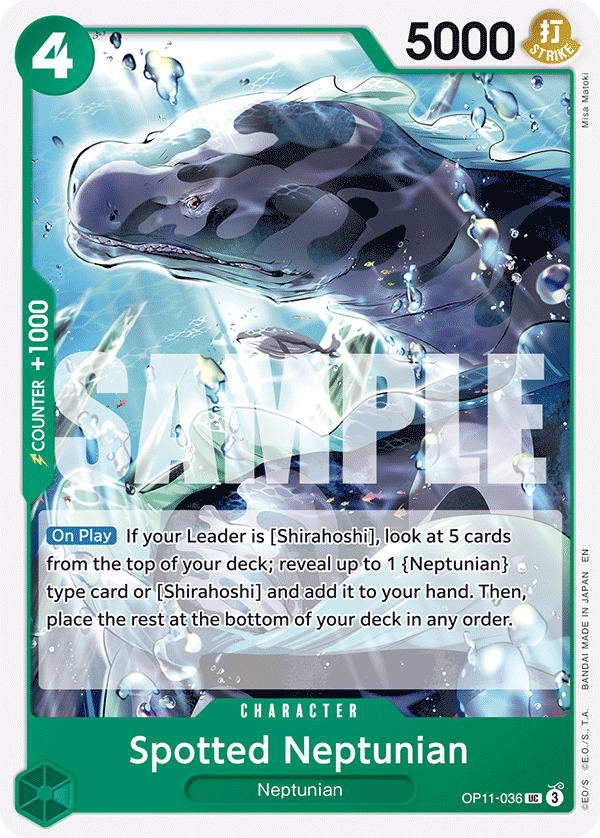 Spotted Neptunian - OP11-036 - A FIST OF DIVINE SPEED