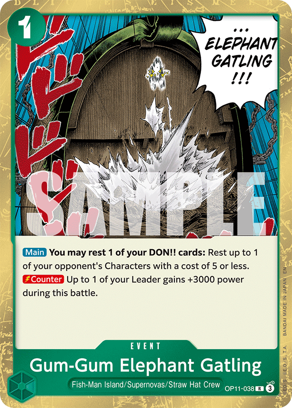 Gum-Gum Elephant Gatling - OP11-038 - A FIST OF DIVINE SPEED