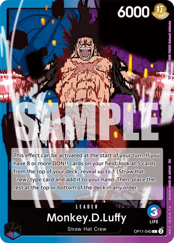 Monkey.D.Luffy - OP11-040 - A FIST OF DIVINE SPEED