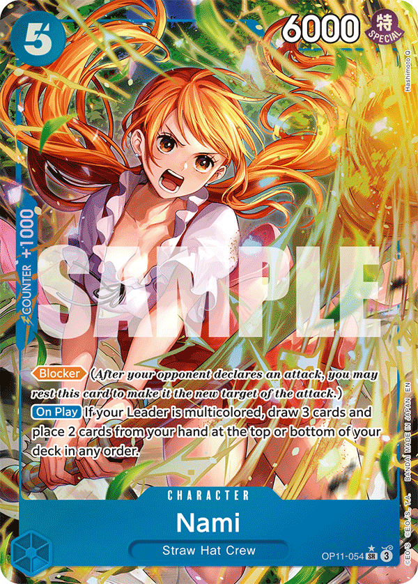Nami (Alternate Art) - OP11-054 - A FIST OF DIVINE SPEED