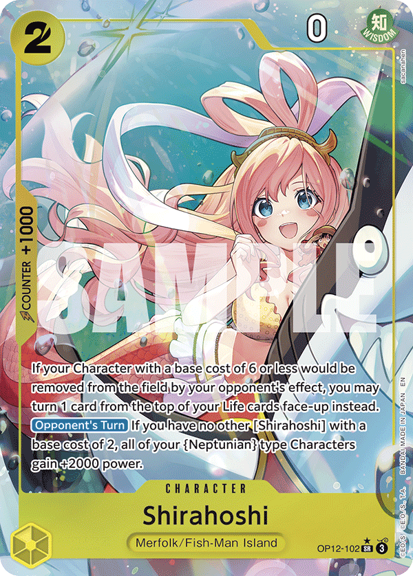 Shirahoshi (Alternate Art) - OP12-102 - LEGACY OF THE MASTER
