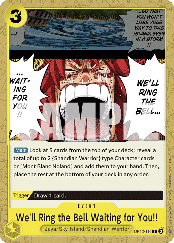 We'll Ring the Bell Waiting for You!! - OP12-116 - LEGACY OF THE MASTER