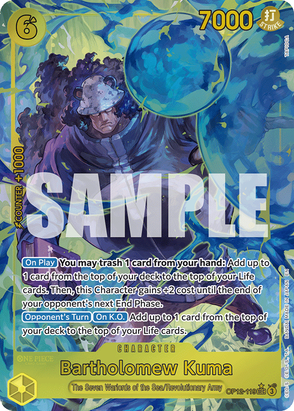 Bartholomew Kuma (Alternate Art) - OP12-119 - LEGACY OF THE MASTER