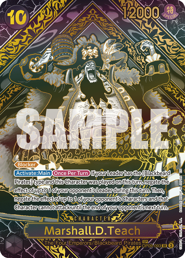 Marshall.D.Teach (SP, Gold) - OP09-093 - LEGACY OF THE MASTER