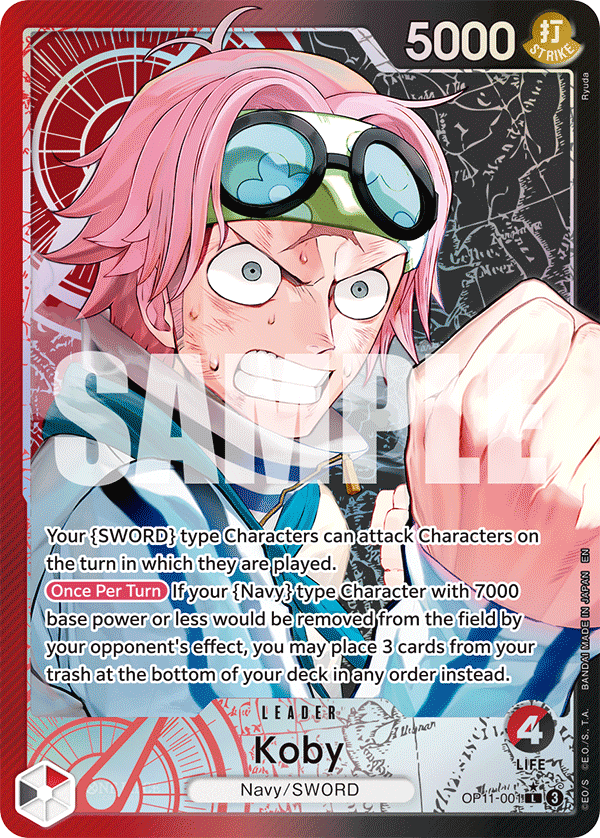 Koby (Alternate Art) - OP11-001 - A FIST OF DIVINE SPEED