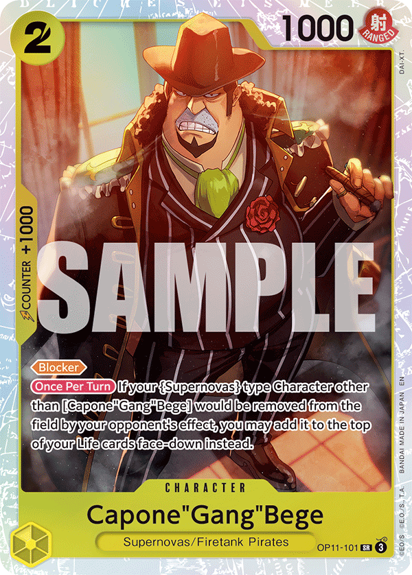 Capone"Gang"Bege - OP11-101 - A FIST OF DIVINE SPEED