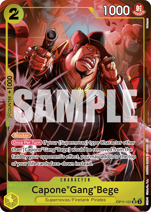 Capone"Gang"Bege (Alternate Art) - OP11-101 - A FIST OF DIVINE SPEED