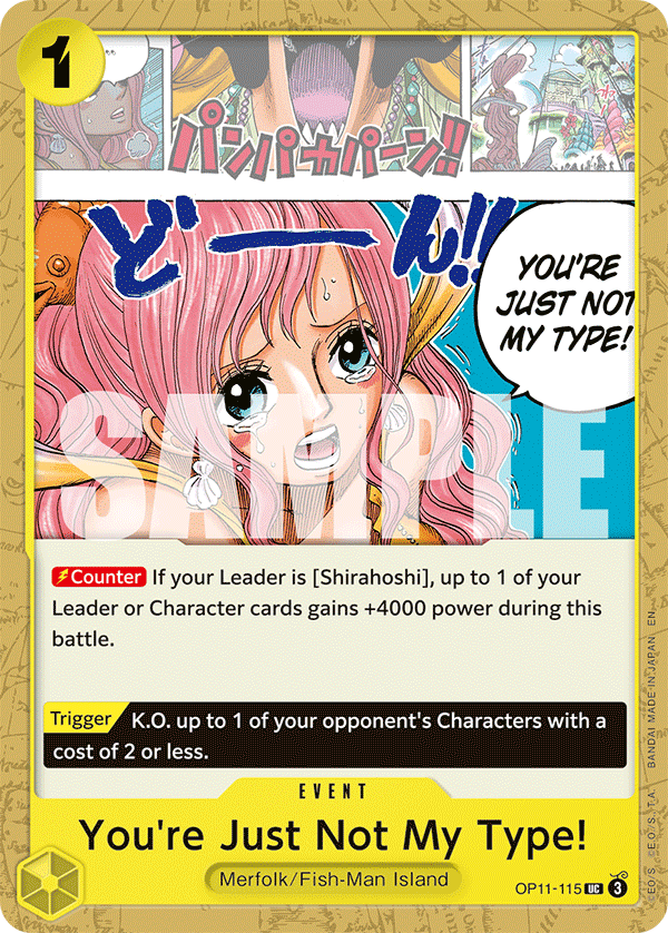 You're Just Not My Type! - OP11-115 - A FIST OF DIVINE SPEED