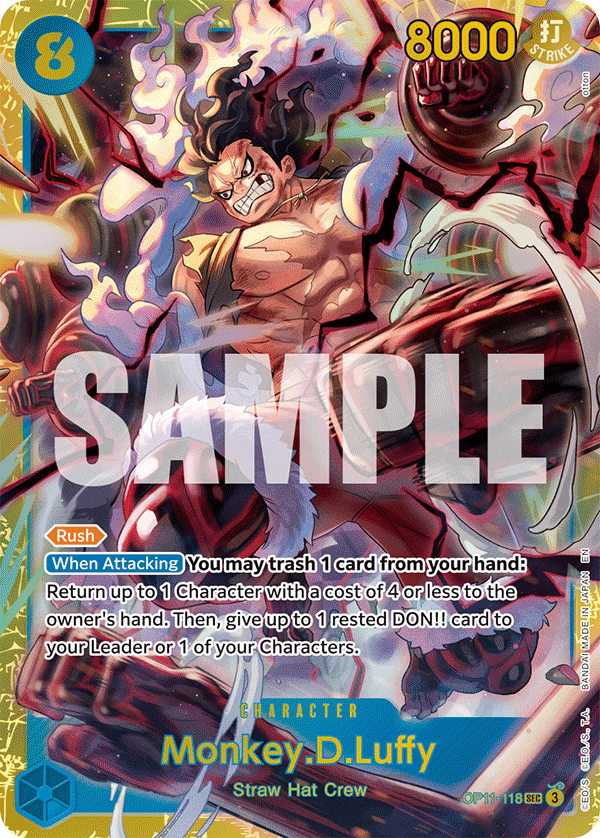 Monkey.D.Luffy - OP11-118 - A FIST OF DIVINE SPEED